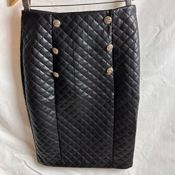 Diamond quilted blazer suit skirt set - Picture 9 of 16